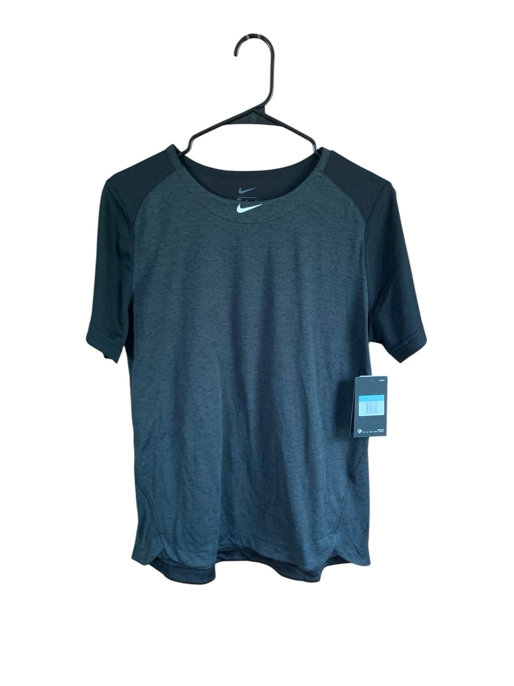Nike Women’s Charcoal and Black Short Sleeve Performance Softball Jersey